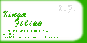 kinga filipp business card